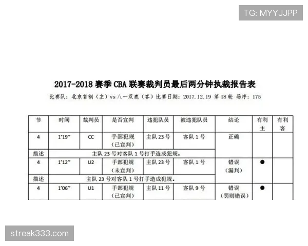 裁判报告判罚记录要素与提交流程规范